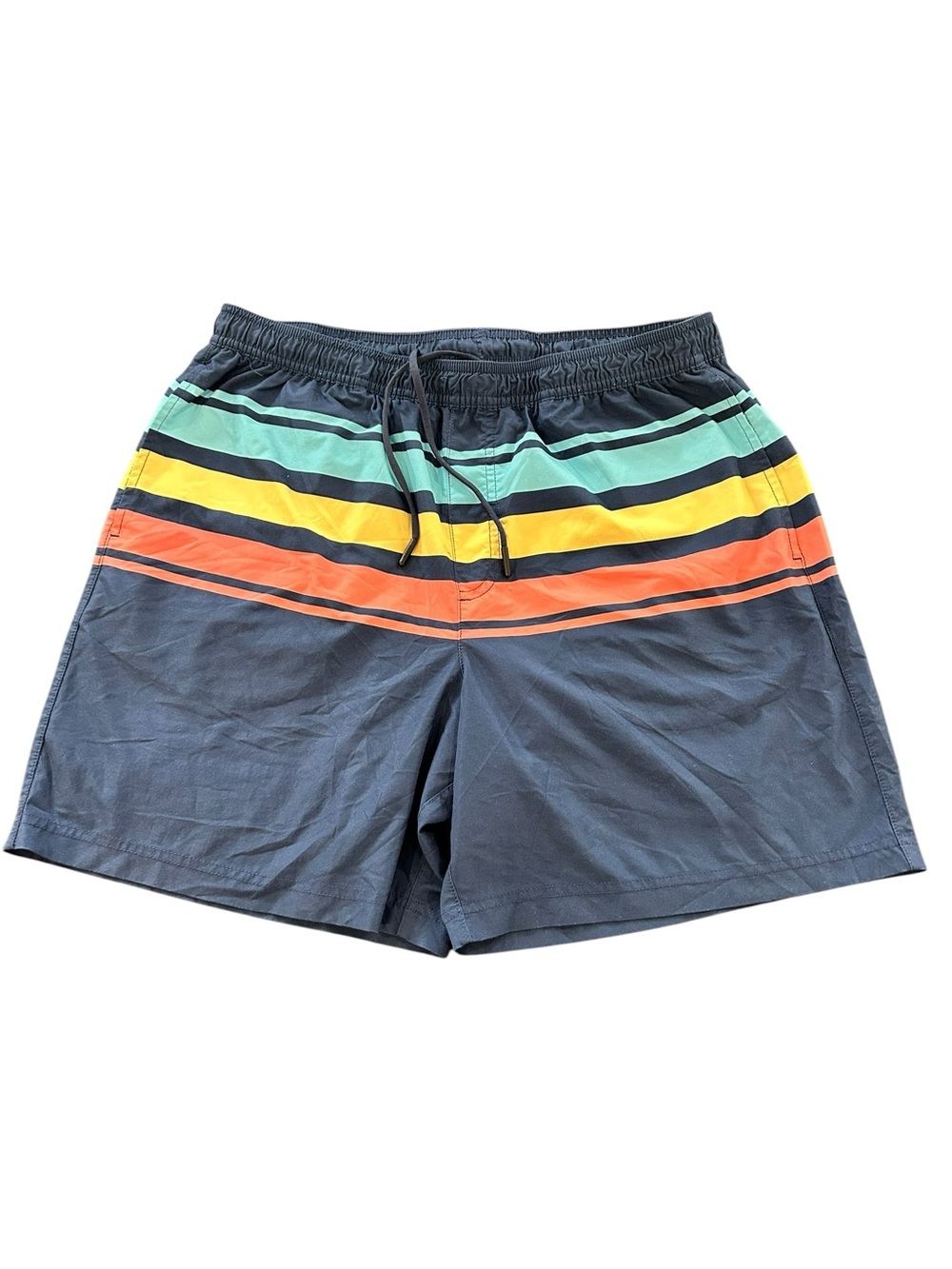 Chubbies XL Lined Swim Trunks 5.5” Inseam Striped Zip Pocket
